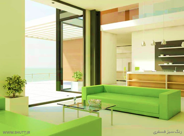 دکوراسیون سبز فسفری