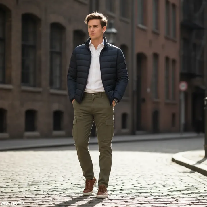 ست کردن لباس با شلوار سبز