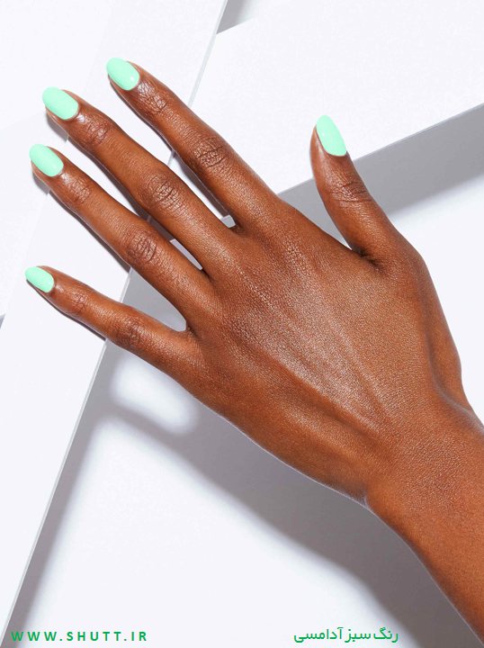 لاک ناخن سبز آدامسی