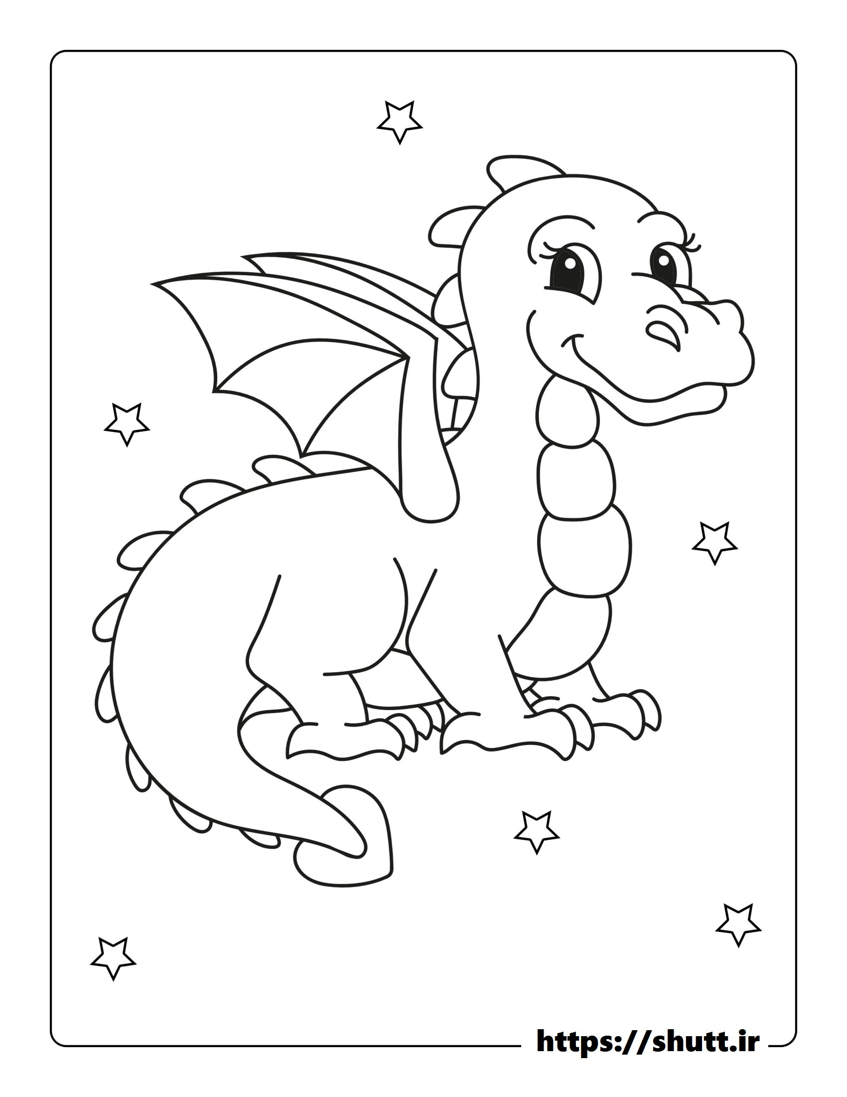 نقاشی دایناسور بالدار