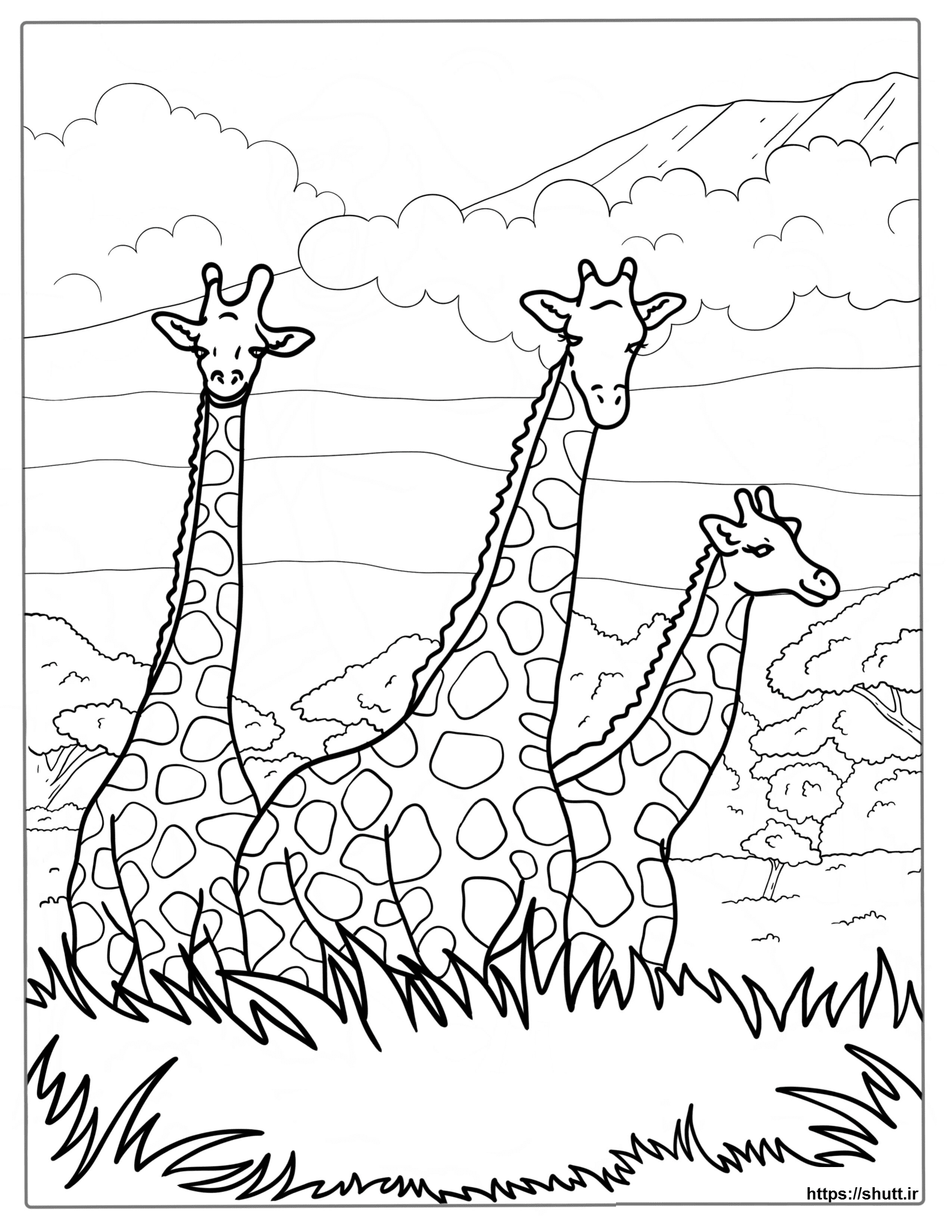 نقاشی زرافه
