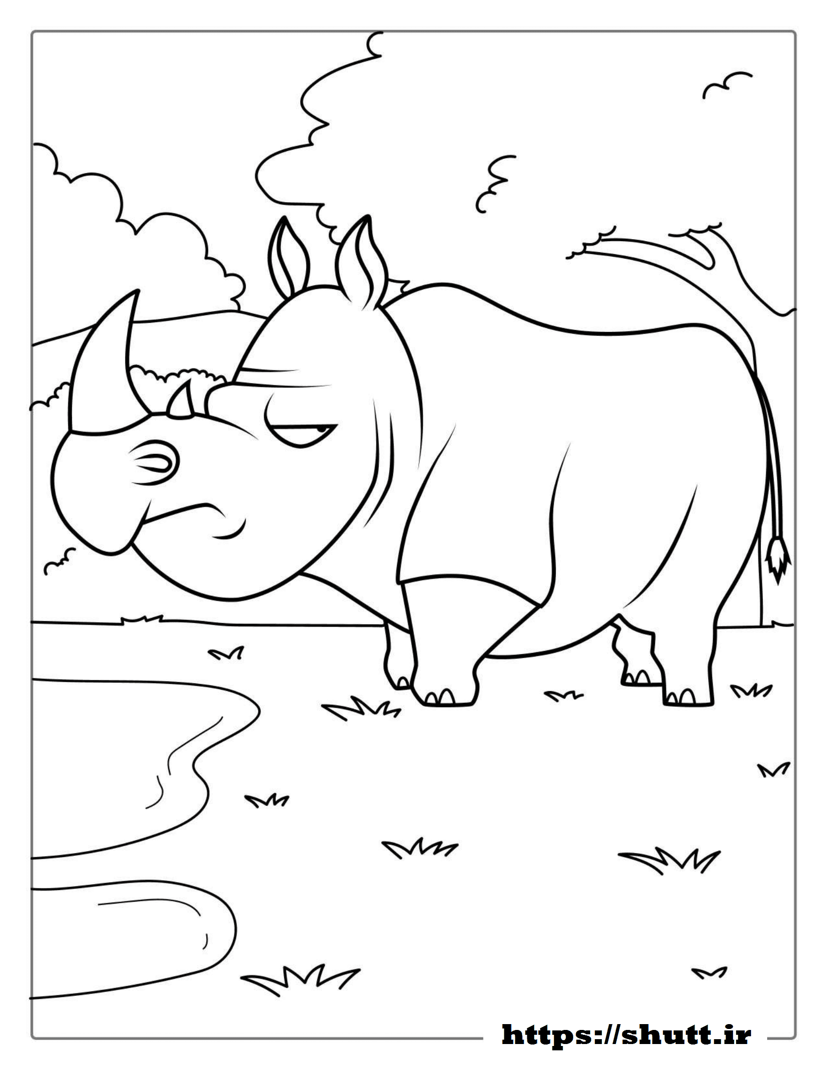 Featured image of post رنگ آمیزی نقاشی کرگدن