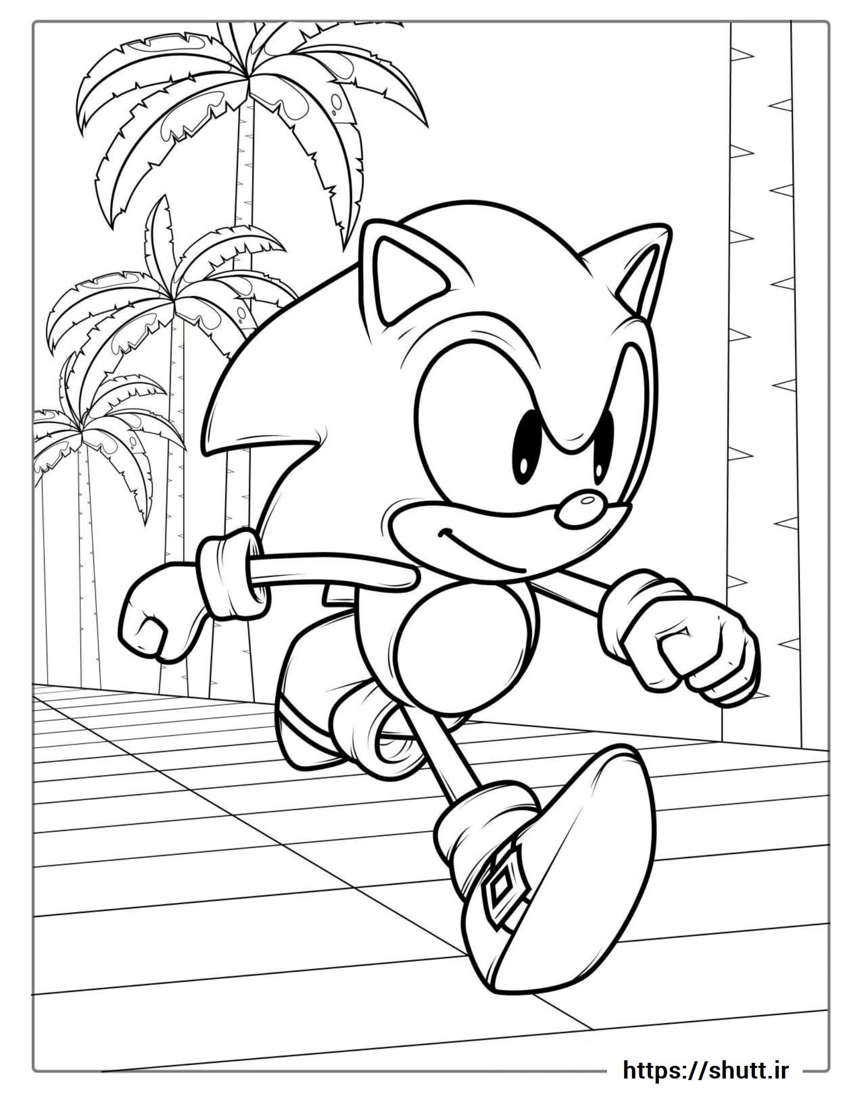 نقاشی سونیک برای رنگ آمیزی