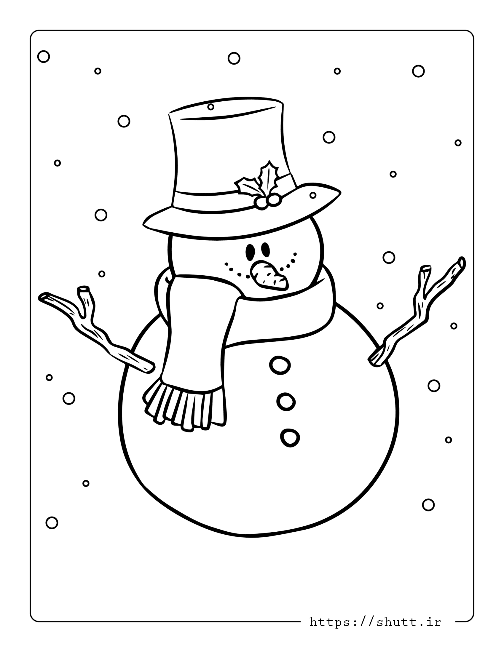 رنگ آمیزی آدم برفی جدید