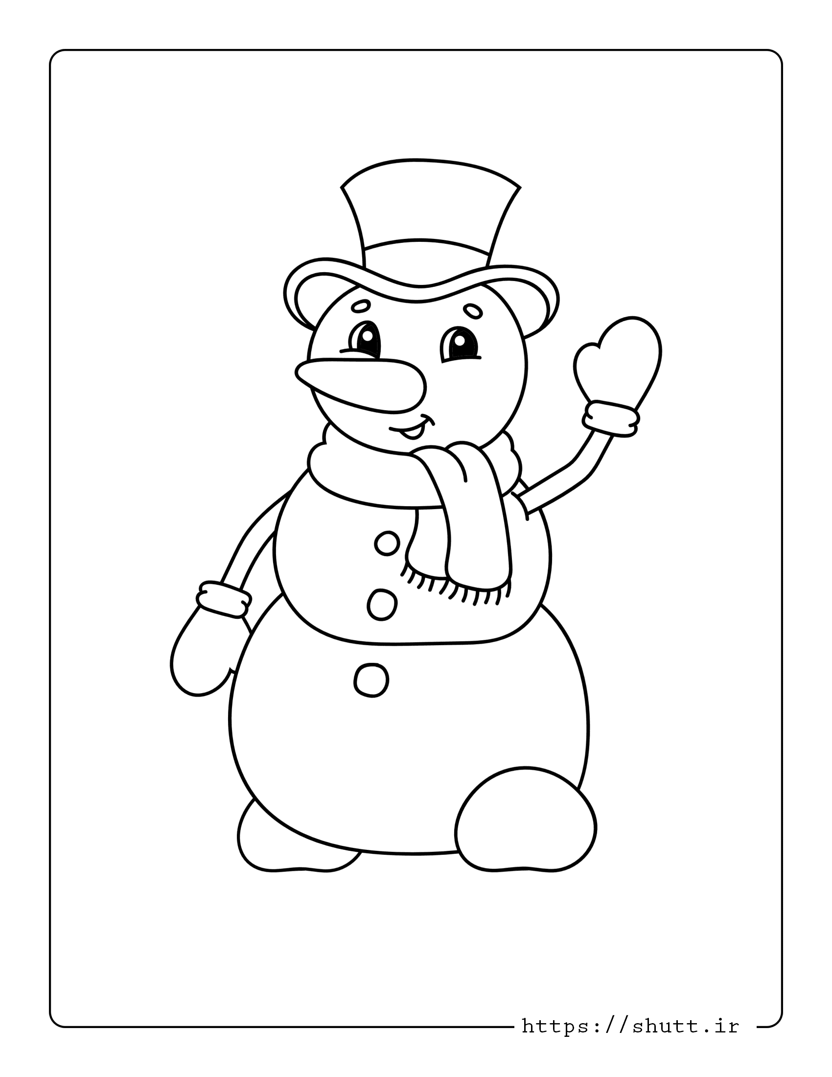 نقاشی آدم برفی