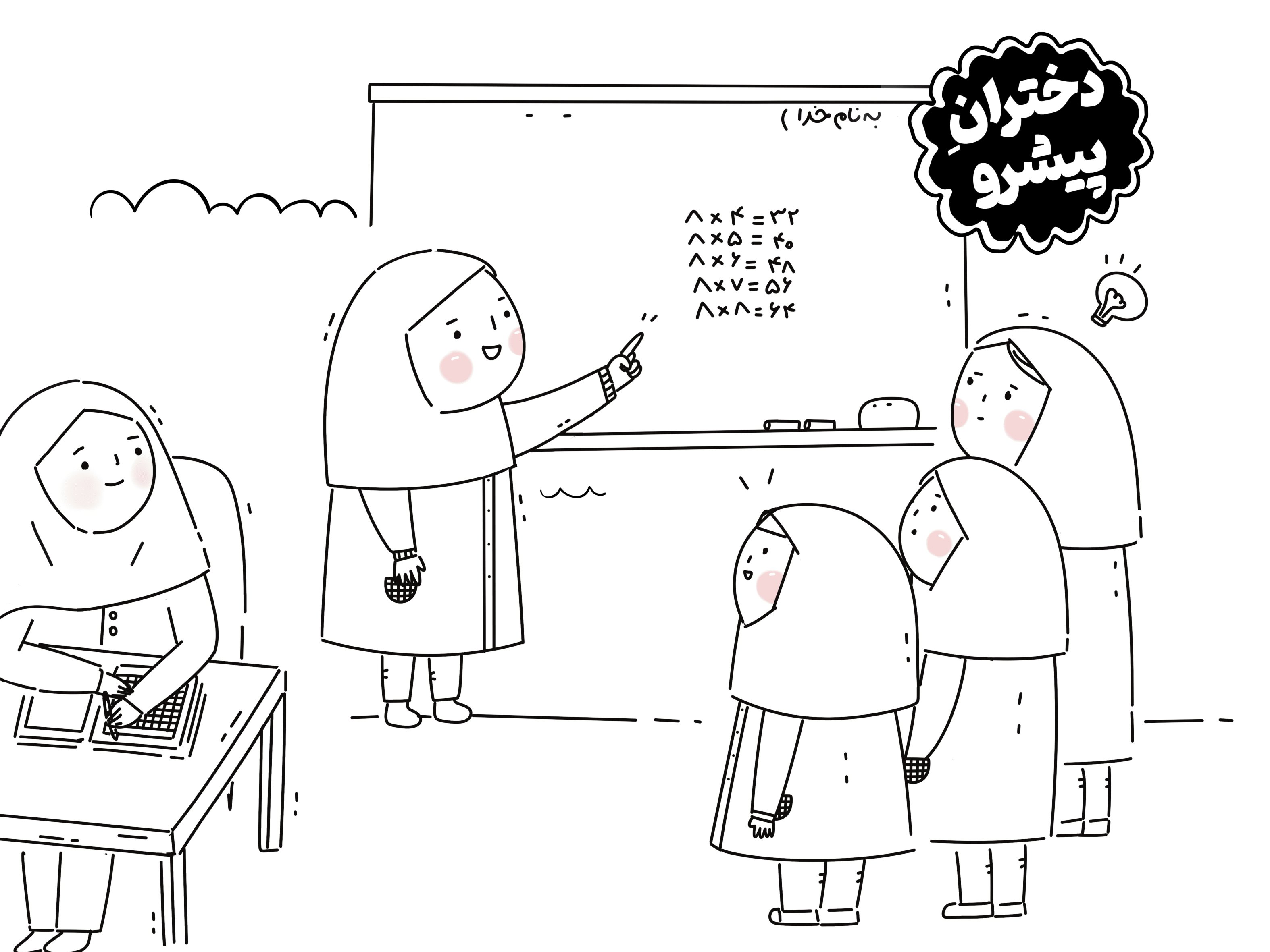 رنگ آمیزی نقاشی مذهبی دخترانه جدید