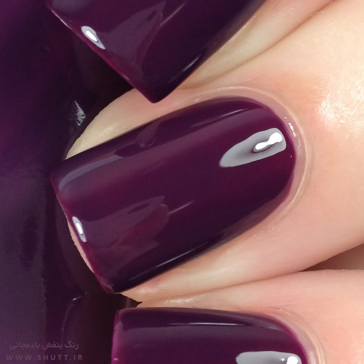 لاک ناخن بادمجانی