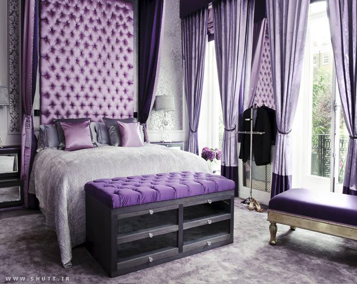  دکوراسیون ارغوانی 