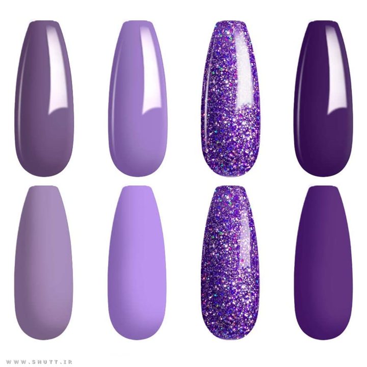  لاک ناخن ارغوانی