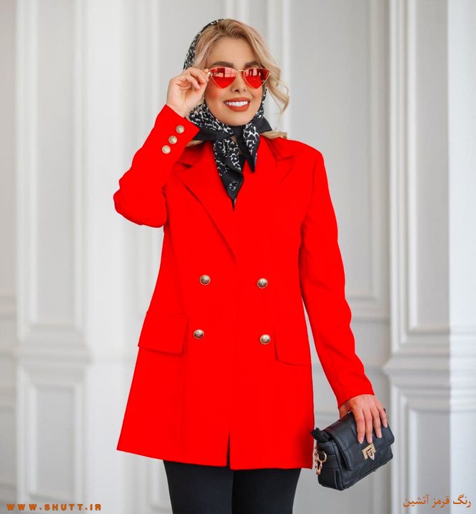 مانتو قرمز آتشین